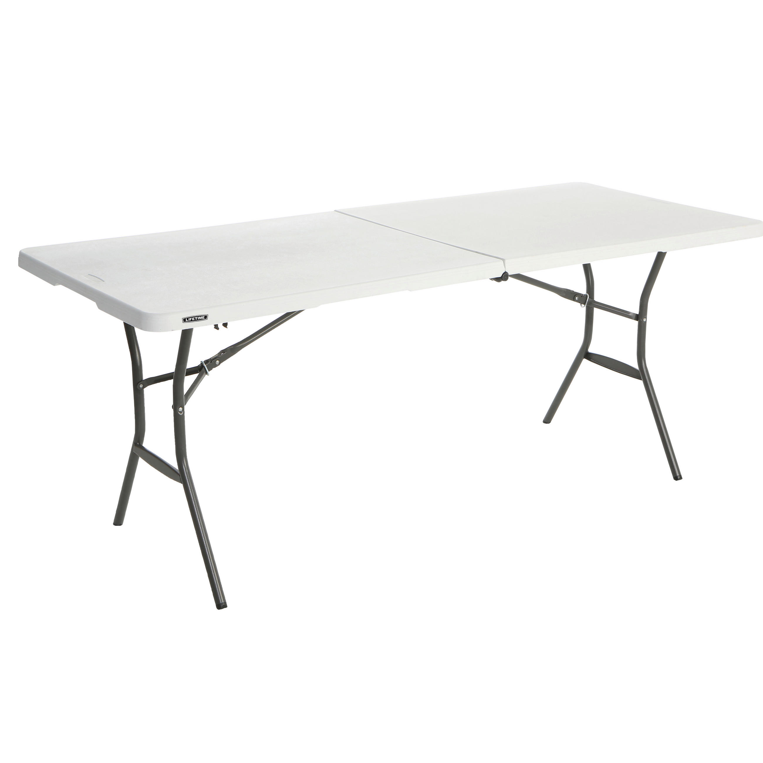GARTENKLAPPTISCH 183/76/74 cm Kunststoff  - Weiß, KONVENTIONELL, Kunststoff (183/76/74cm) - Ambia Garden