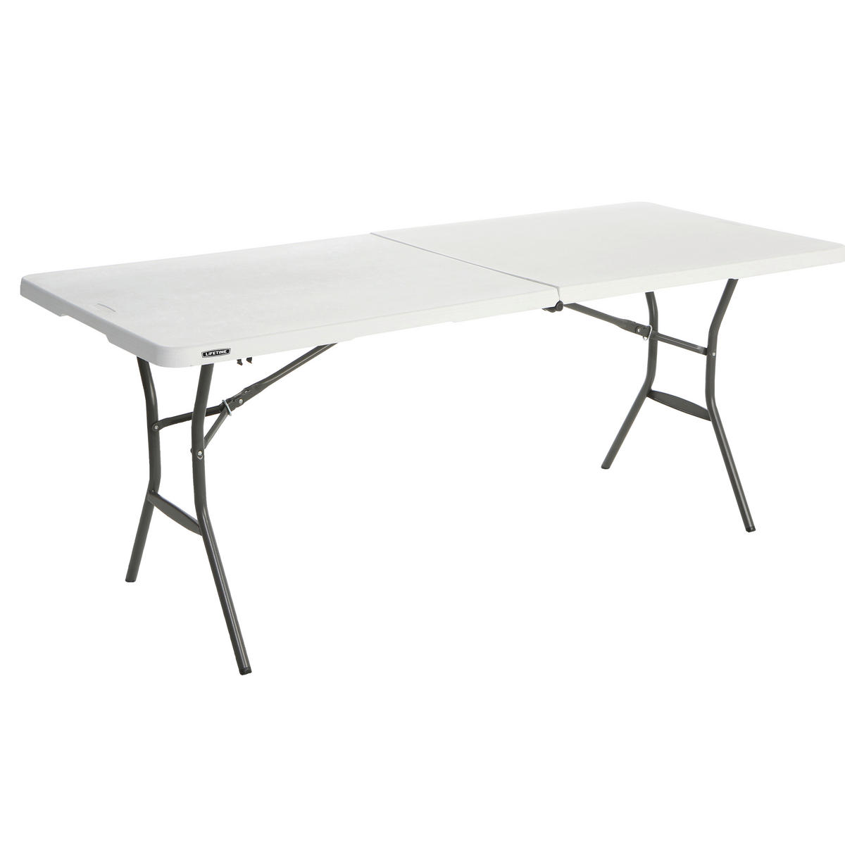 GARTENKLAPPTISCH 183/76/74 cm  - Weiß, KONVENTIONELL, Kunststoff (183/76/74cm)