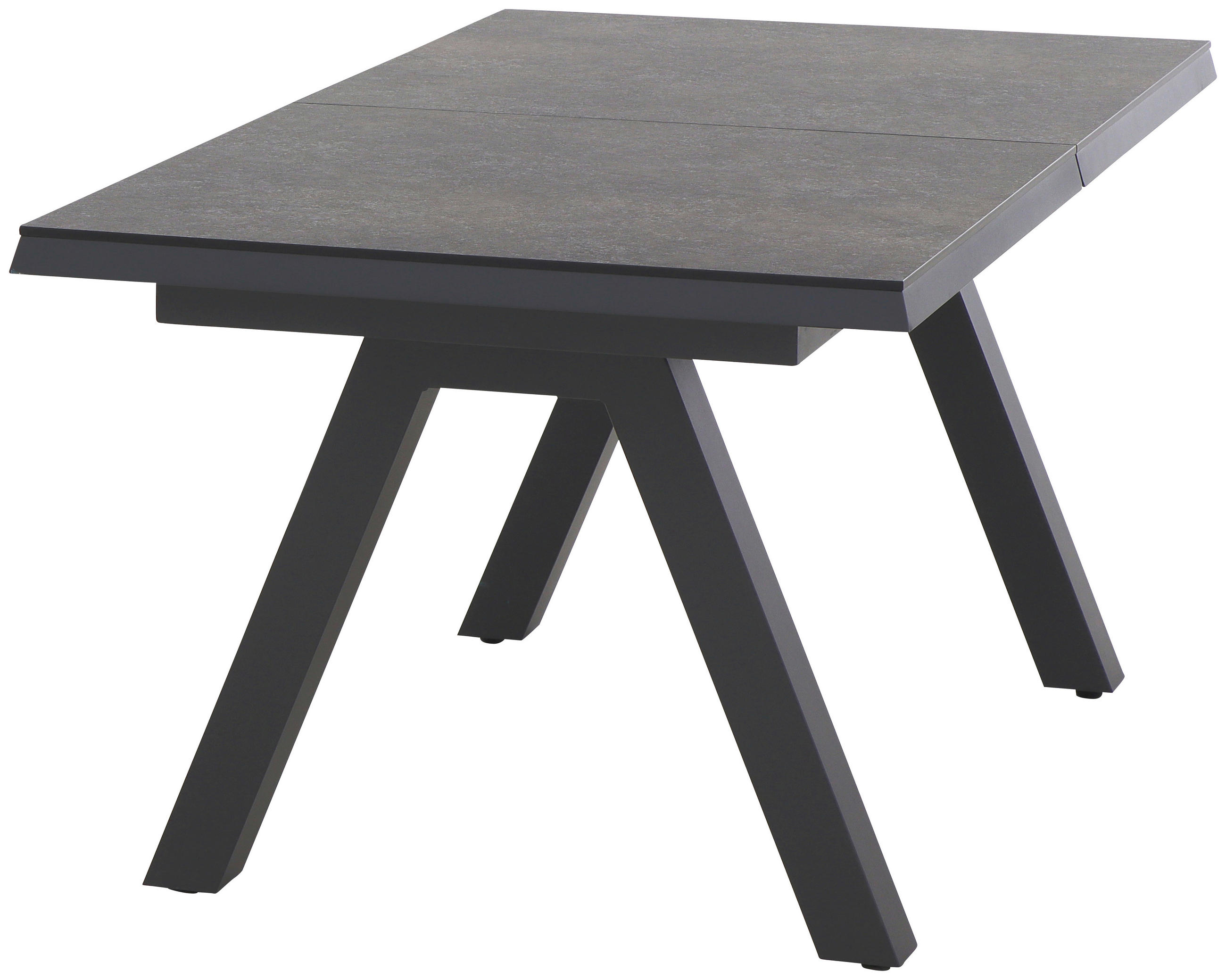 GARTENTISCH 160-200/90/77 cm Metall rechteckig  - Anthrazit/Graphitfarben, Basics, Kunststoff/Metall (160-200/90/77cm) - Siena Garden