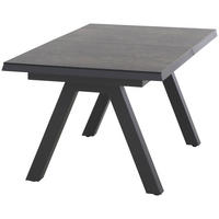 GARTENTISCH 160-200/90/77 cm Metall rechteckig  - Anthrazit/Graphitfarben, Basics, Kunststoff/Metall (160-200/90/77cm) - Siena Garden