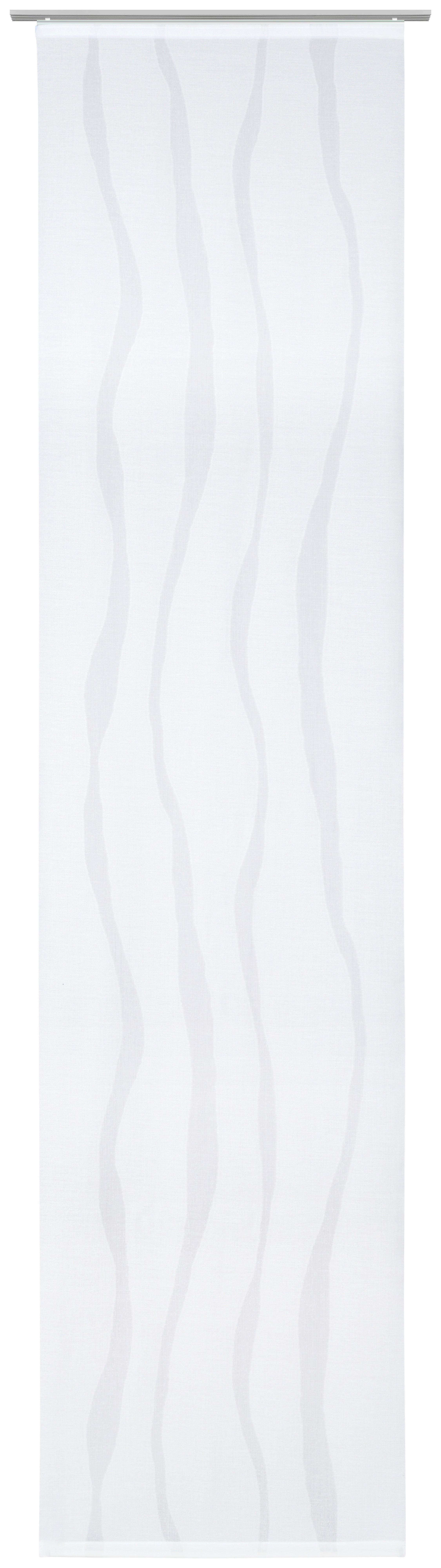 PANELNA ZAVESA    60/255 cm  - bela, Konvencionalno, tekstil (60/255cm) - Novel