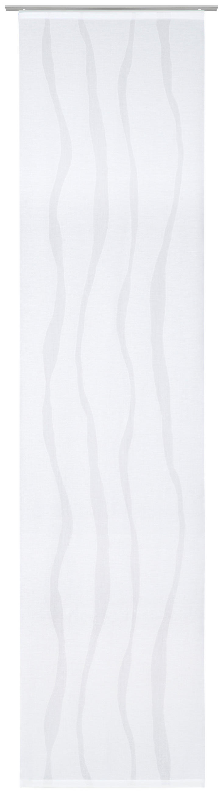 PANELNA ZAVESA 60/255 cm - bela, Konvencionalno, tekstil (60/255cm) - Novel