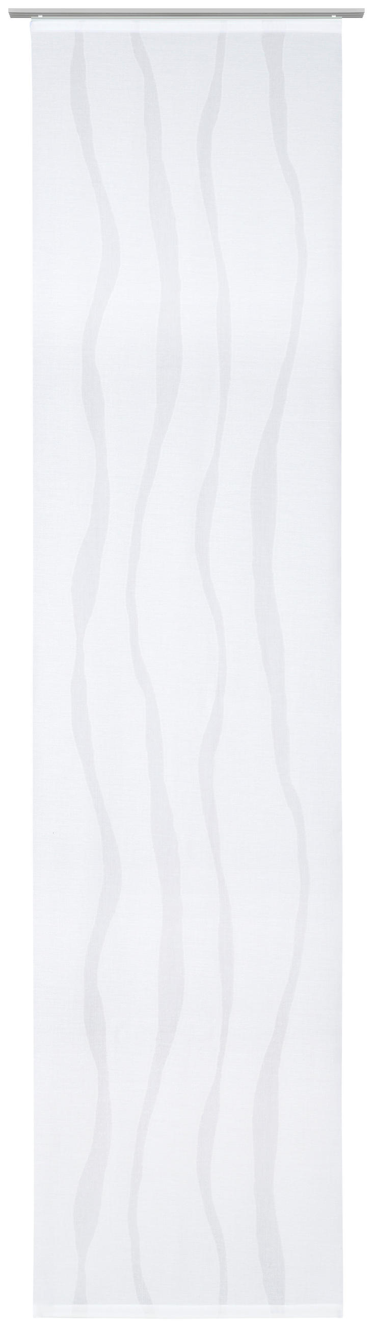 PANELNA ZAVESA    60/255 cm  - bela, Konvencionalno, tekstil (60/255cm) - Novel