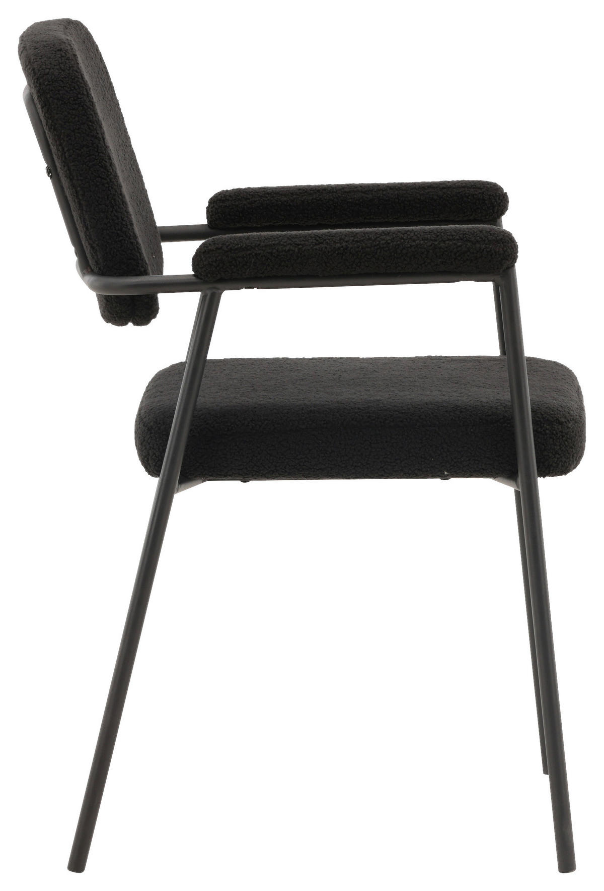 STOLSET stål  - svart, Design, metall/textil (58/90/61cm) - Livetastic