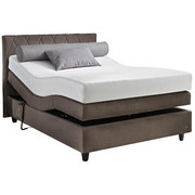 BOXSPRINGBETT 140/200 cm in Braun - Schwarz/Braun, KONVENTIONELL, Kunststoff/Textil (140/200cm) - Ruf