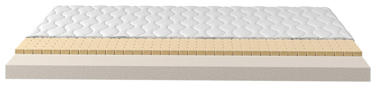 KOMFORTSCHAUMMATRATZE 100/200 cm Höhe ca. 12 cm  - Weiß, Basics, Textil (100/200cm) - Xora