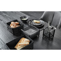 BROTKORB - Schwarz, Basics, Textil/Metall (19/19/11cm) - Homeware Profession.