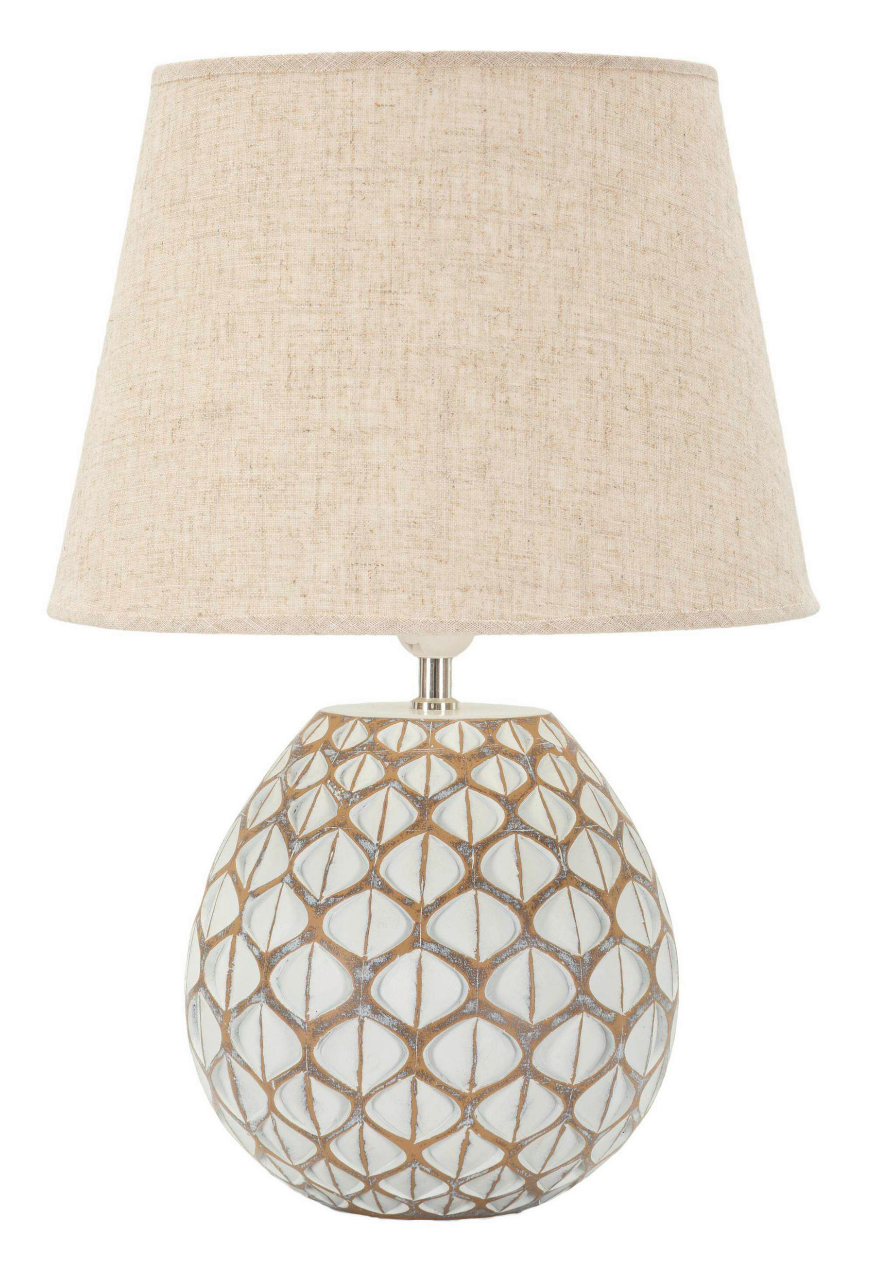 TISCHLEUCHTE - Weiß, Basics, Kunststoff/Textil (35/52/35cm)