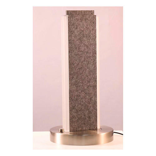 LED-TISCHLEUCHTE 21/51 cm   - Grau/Nickelfarben, Design, Textil/Metall (21/51cm) - Cinque