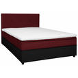 BOXBETT 120/200 cm  in Rot, Schwarz  - Rot/Schwarz, KONVENTIONELL, Holz/Textil (120/200cm) - Carryhome