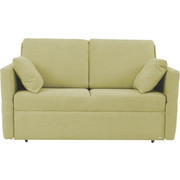 SCHLAFSOFA in Textil Hellgrün - Schwarz/Hellgrün, KONVENTIONELL, Kunststoff/Textil (150/88/91cm) - Sedda