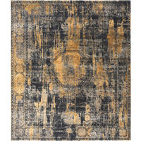 ORIENTÁLNÍ KOBEREC, 200/300 cm antracitová, oranžová, barvy stříbra - oranžová/barvy stříbra, Design, textil (200/300cm) - Cazaris