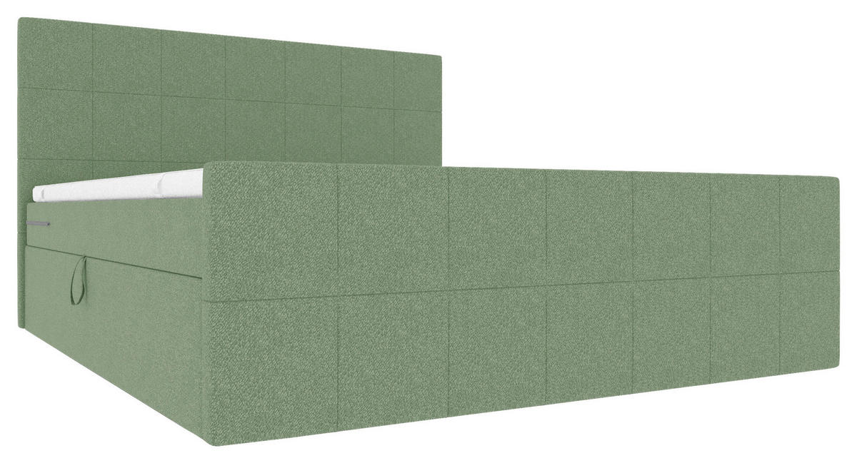 BOXBETT 180/200 cm  in Grün  - Grün, KONVENTIONELL, Kunststoff/Textil (180/200cm) - Boxxx