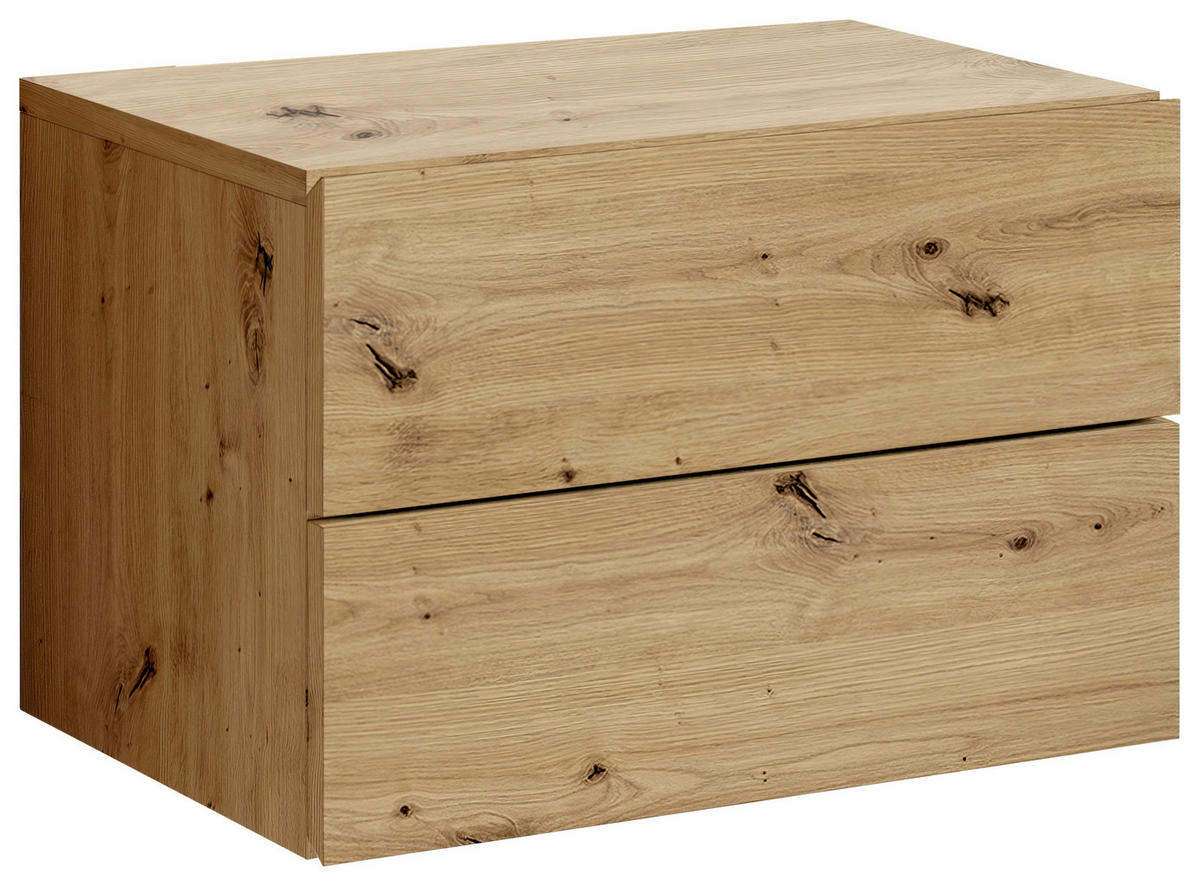 NOČNÝ STOLÍK, dub artisan, 42/28/30 cm - dub artisan, Modern, kompozitné drevo (42/28/30cm) - Livetastic