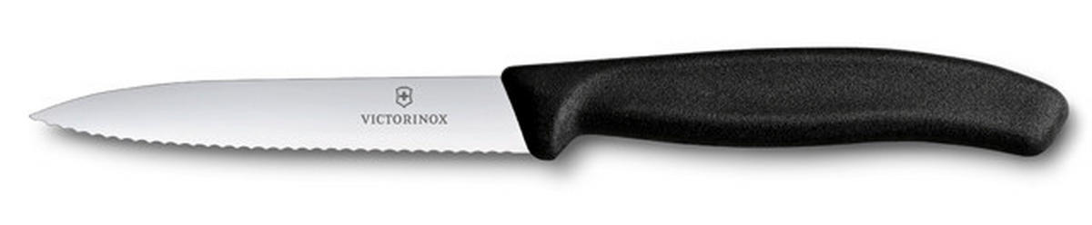 GEMÜSEMESSER Swiss Classic  - Silberfarben/Schwarz, Konventionell, Kunststoff (2.1/1.2/21.2cm) - Victorinox