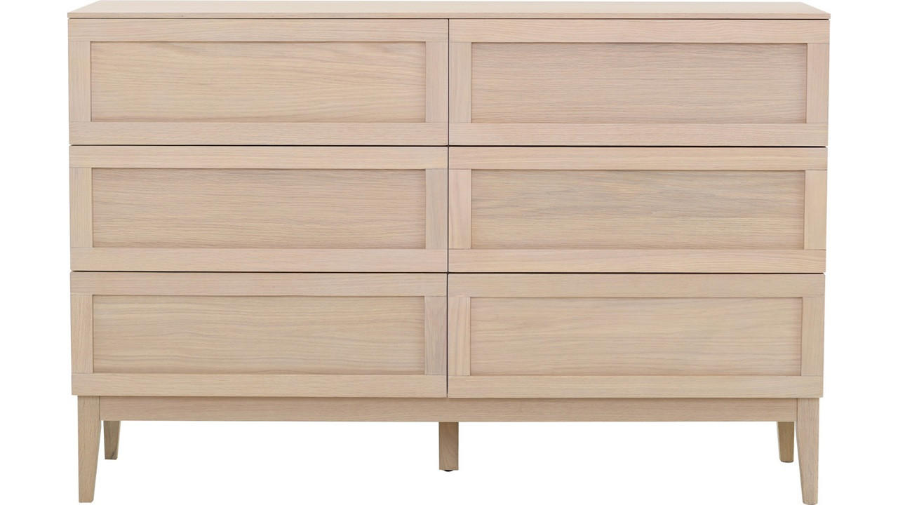 BYRÅ 135/89/42 cm  - ek Bianco, Design, trämaterial/trä (135/89/42cm) - Best Price