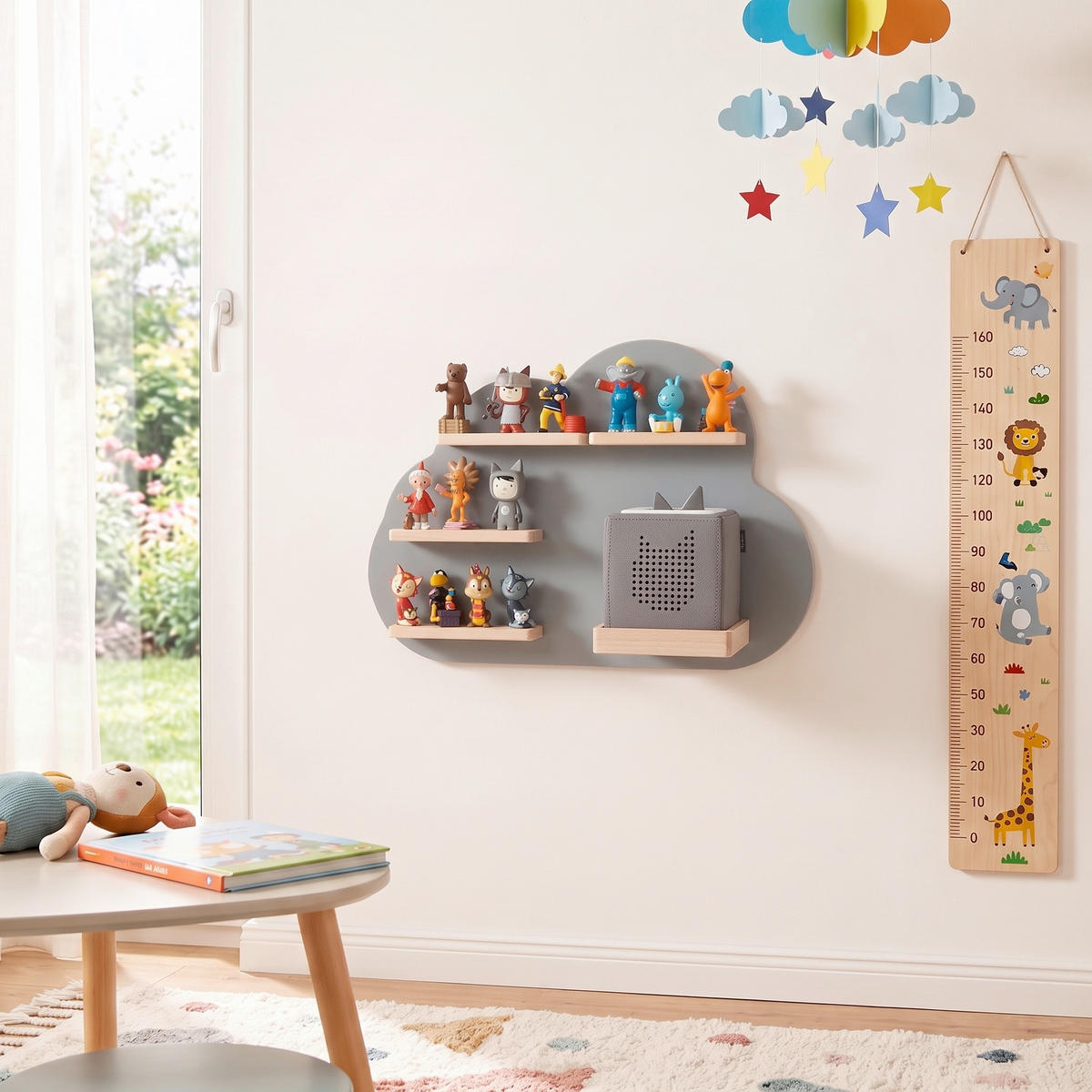 KINDERREGAL  - Grau, Modern, Holzwerkstoff (48/35/19cm) - Livetastic