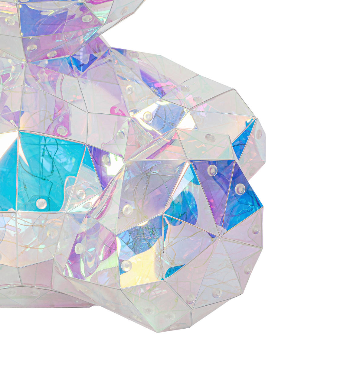 LED-DEKOLEUCHTE Bär 19/20/25 cm   - Transparent/Perlmutt, Design, Kunststoff (19/20/25cm) - Novel