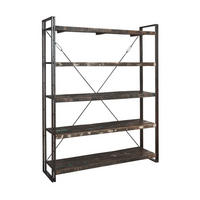 REGAL  160/200/40 cm Braun  - Braun, Design, Holz/Metall (160/200/40cm)
