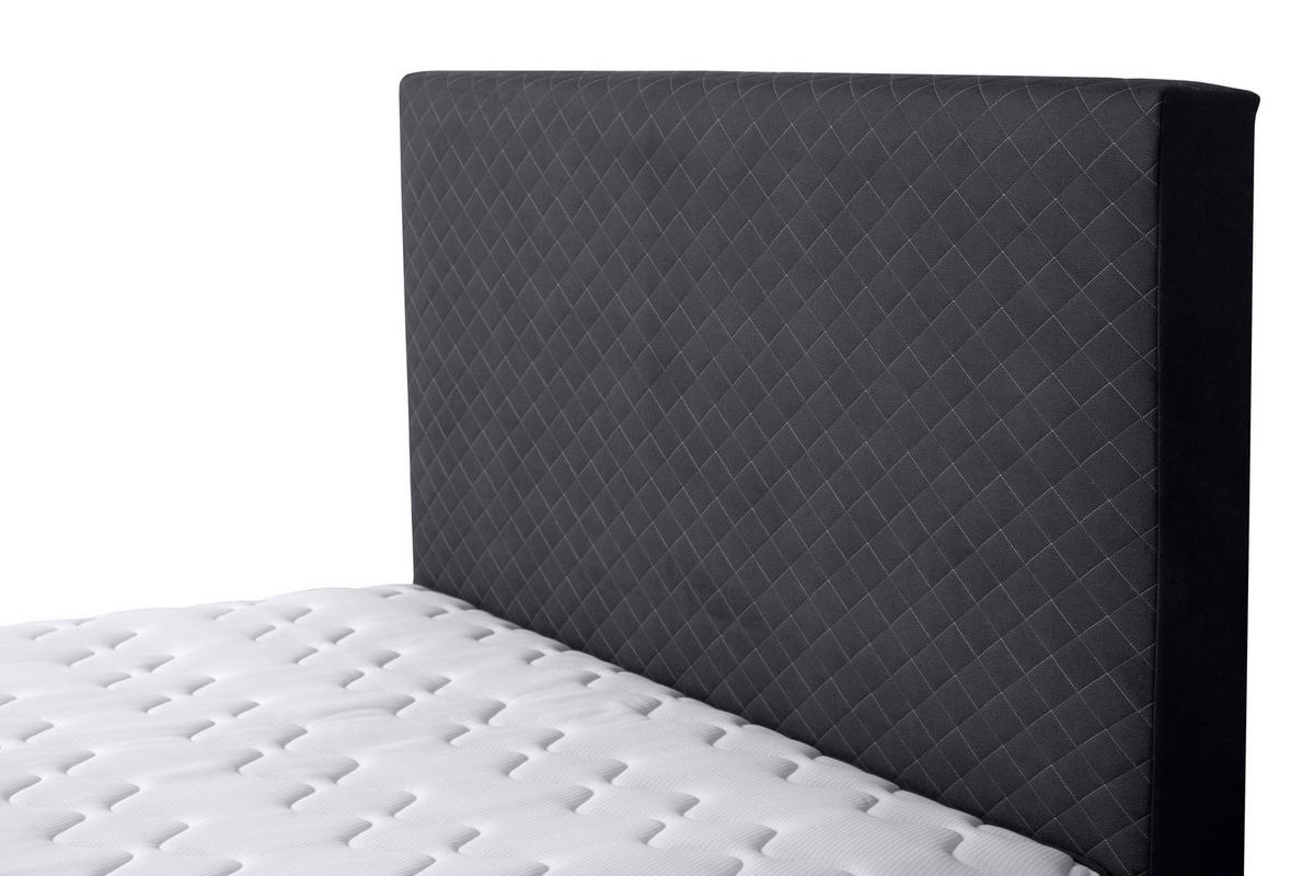 BOXBETT 120/200 cm  in Schwarz  - Schwarz, KONVENTIONELL, Kunststoff/Textil (120/200cm) - Carryhome