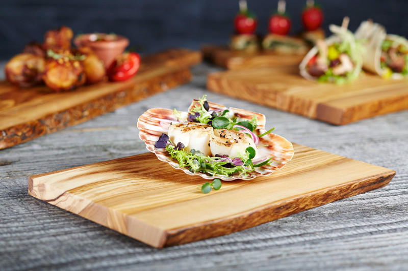 SERVIERBRETT Holz Olivenholz OLIVE  - Karamell, Basics, Holz (25/17/1,5cm)