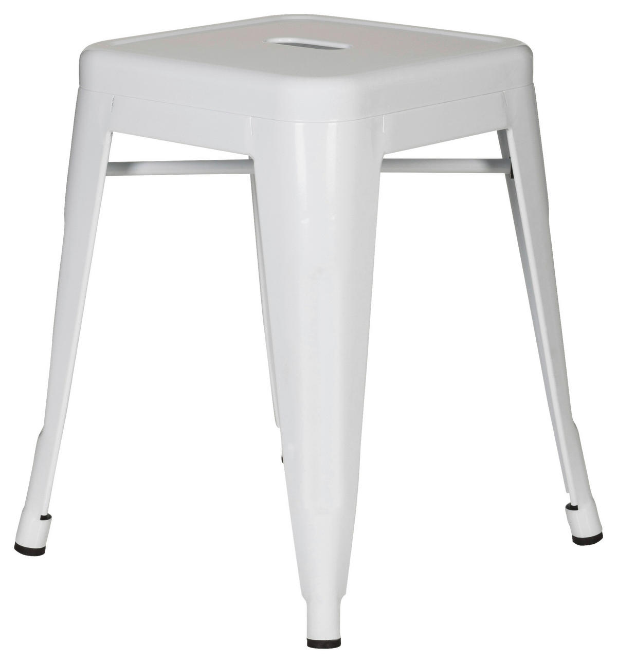 TABURE, kovina bela  - bela, Basics, kovina (39/46/39cm) - MID.YOU