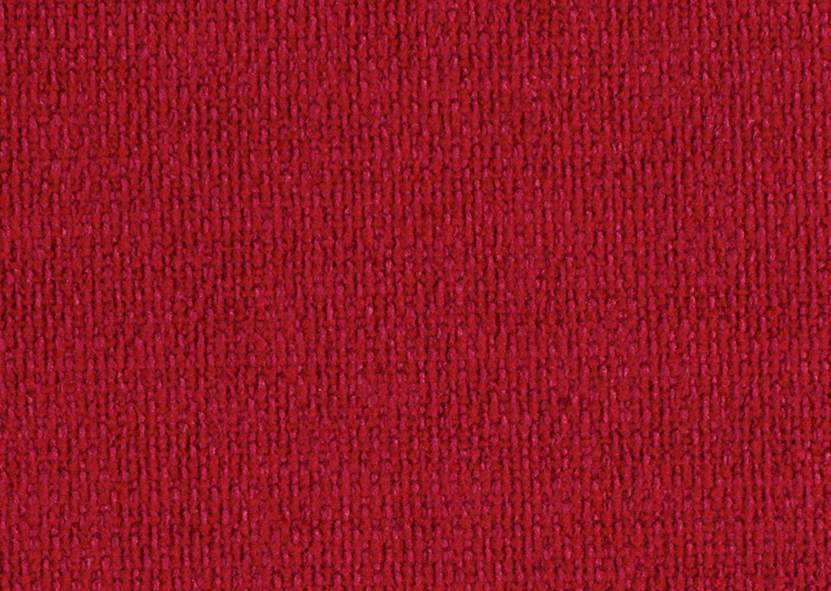 2,5-SITZER  in Flachgewebe Rot  - Rot/Schwarz, Design, Textil/Metall (190/71/91cm) - Schöner Wohnen