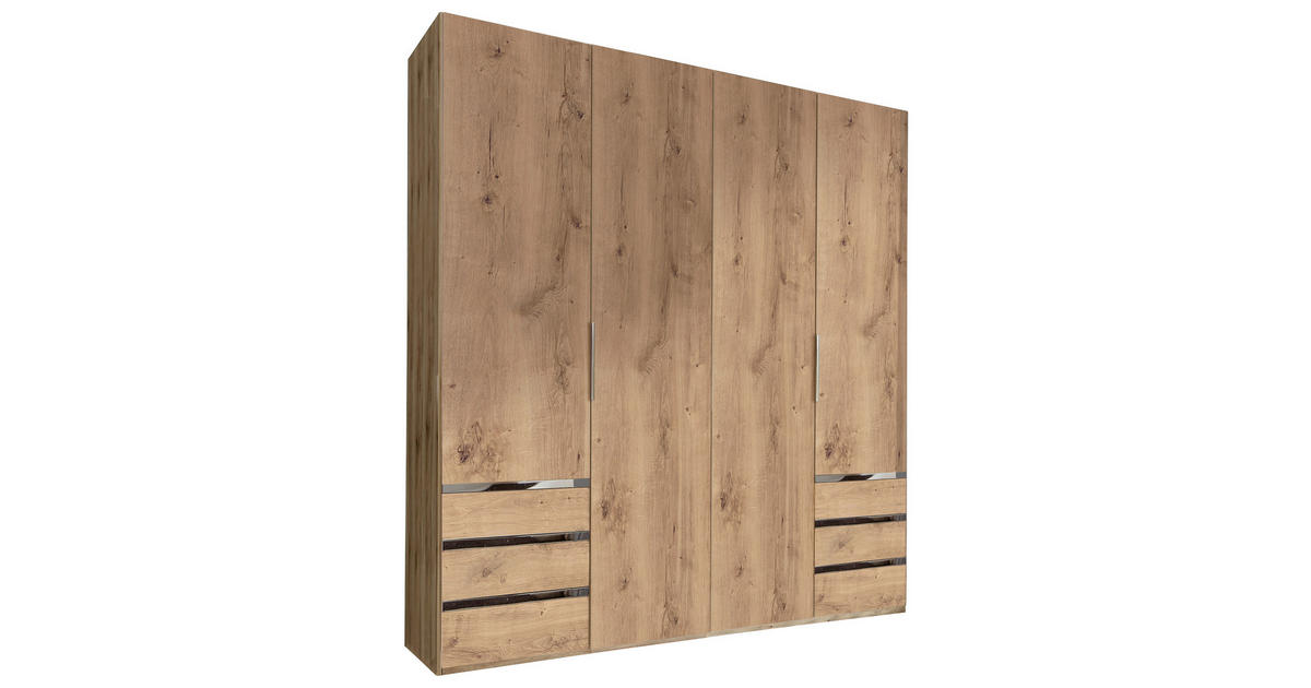 MID.YOU Dulap Cu Uși Rotative, 200/216/58 cm, culoare lemn stejar