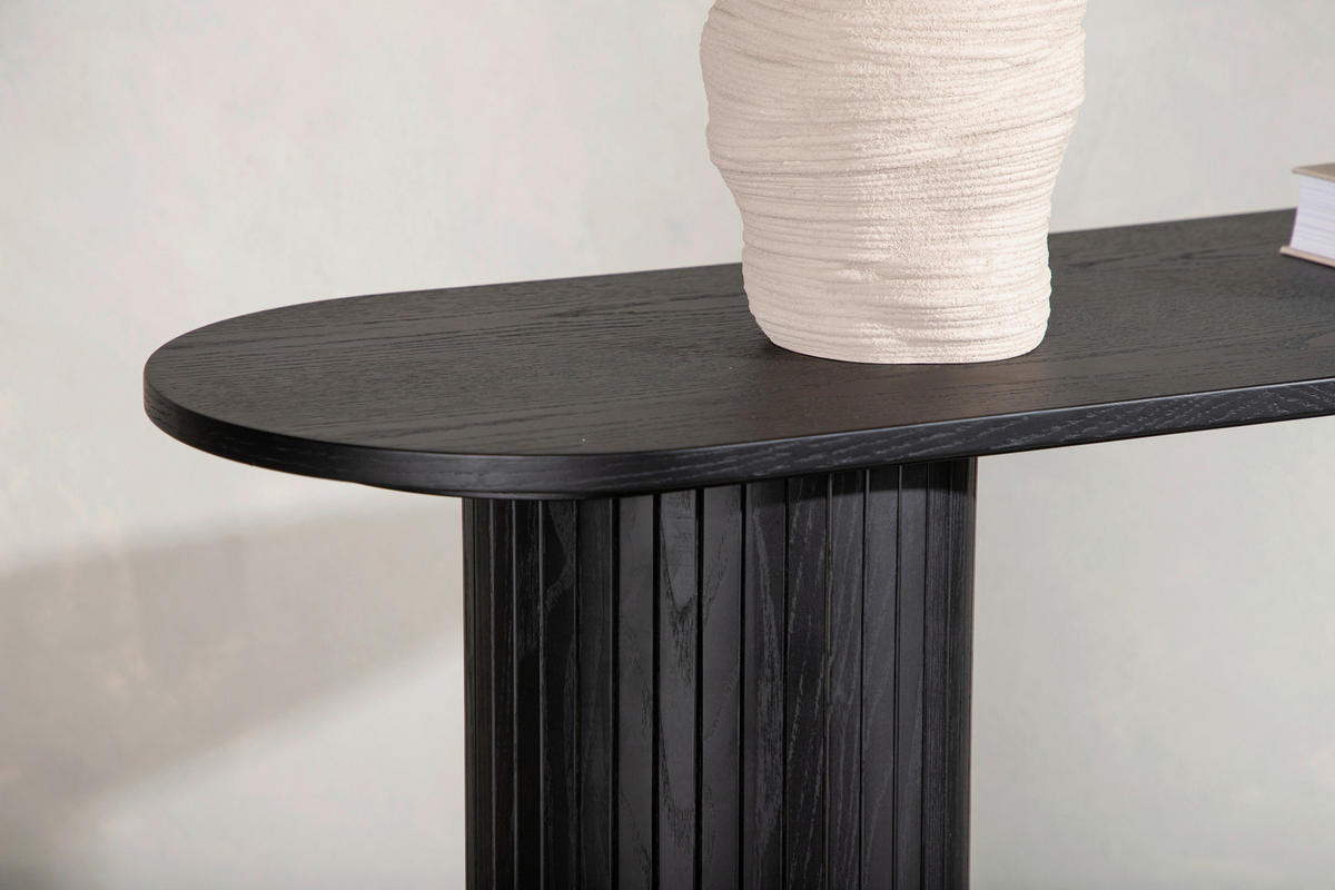 KONSOLE in Holzwerkstoff 130/40/72 cm    - Schwarz, Design, Holzwerkstoff (130/40/72cm) - Livetastic