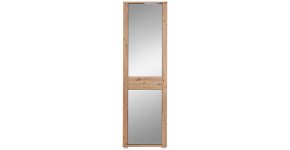 GARDEROBENSCHRANK 58/199/38 cm  - Chromfarben/Silberfarben, Design, Glas/Holzwerkstoff (58/199/38cm) - Xora