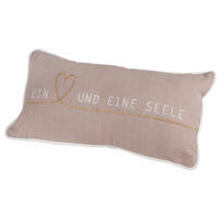 ZIERKISSEN  33/17 cm   - Weiss/Beige, Basics, Textil (33/17cm) - Räder