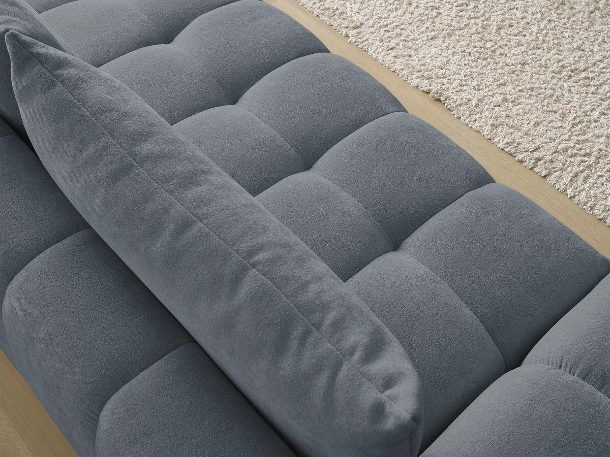 SCHLAFSOFA EVEREST  mit Rücken echt, Armteil links, Armteil rechts Struktur Dunkelblau  - Schwarz/Dunkelblau, MODERN, Kunststoff/Textil (278/90/115cm)