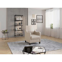 SESSEL in Mikrofaser Beige  - Wengefarben/Beige, KONVENTIONELL, Holz/Textil (70/93/75cm) - Sit & More