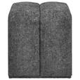 HOCKER Vliesstoff, Leinenoptik Dunkelgrau  - Dunkelgrau, Trend, Textil (45/45/42cm) - Xora