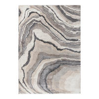 TKANA PREPROGA  MY BOLOGNA     140/200 cm    tkano  krem barve, siva  - siva/krem barve, Konvencionalno, umetna masa/tekstil (140/200cm)