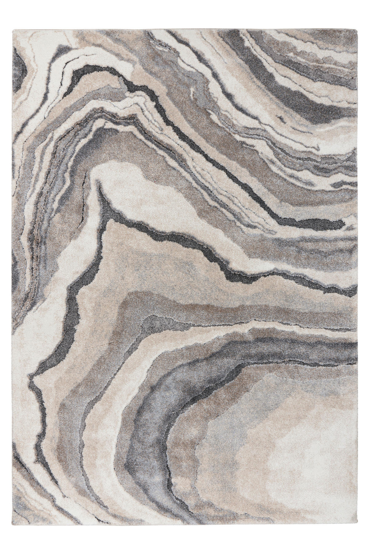 TKANA PREPROGA  MY BOLOGNA     140/200 cm    tkano  krem barve, siva  - siva/krem barve, Konvencionalno, umetna masa/tekstil (140/200cm)