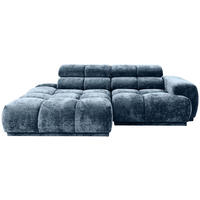 ECKSOFA  in Flachgewebe Blau  150/239 cm  - Blau, MODERN, Textil (150/239cm) - MID.YOU