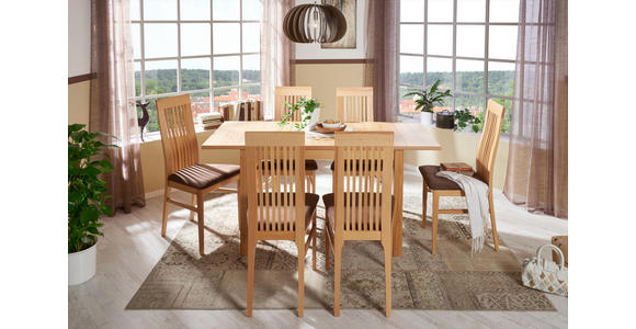 ESSTISCH in Holz, Holzwerkstoff 110(160)/70/76 cm - Buchefarben, KONVENTIONELL, Holz/Holzwerkstoff (110(160)/70/76cm) - Cantus