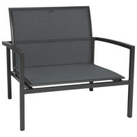 LOUNGESESSEL Anthrazit, Grau Aluminium  - Anthrazit/Grau, Design, Textil/Metall (89/80/81cm) - Stern