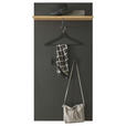 GARDEROBENPANEEL  in 64/130/28 cm  - Schwarz/Eiche Artisan, Design, Holzwerkstoff (64/130/28cm) - Carryhome