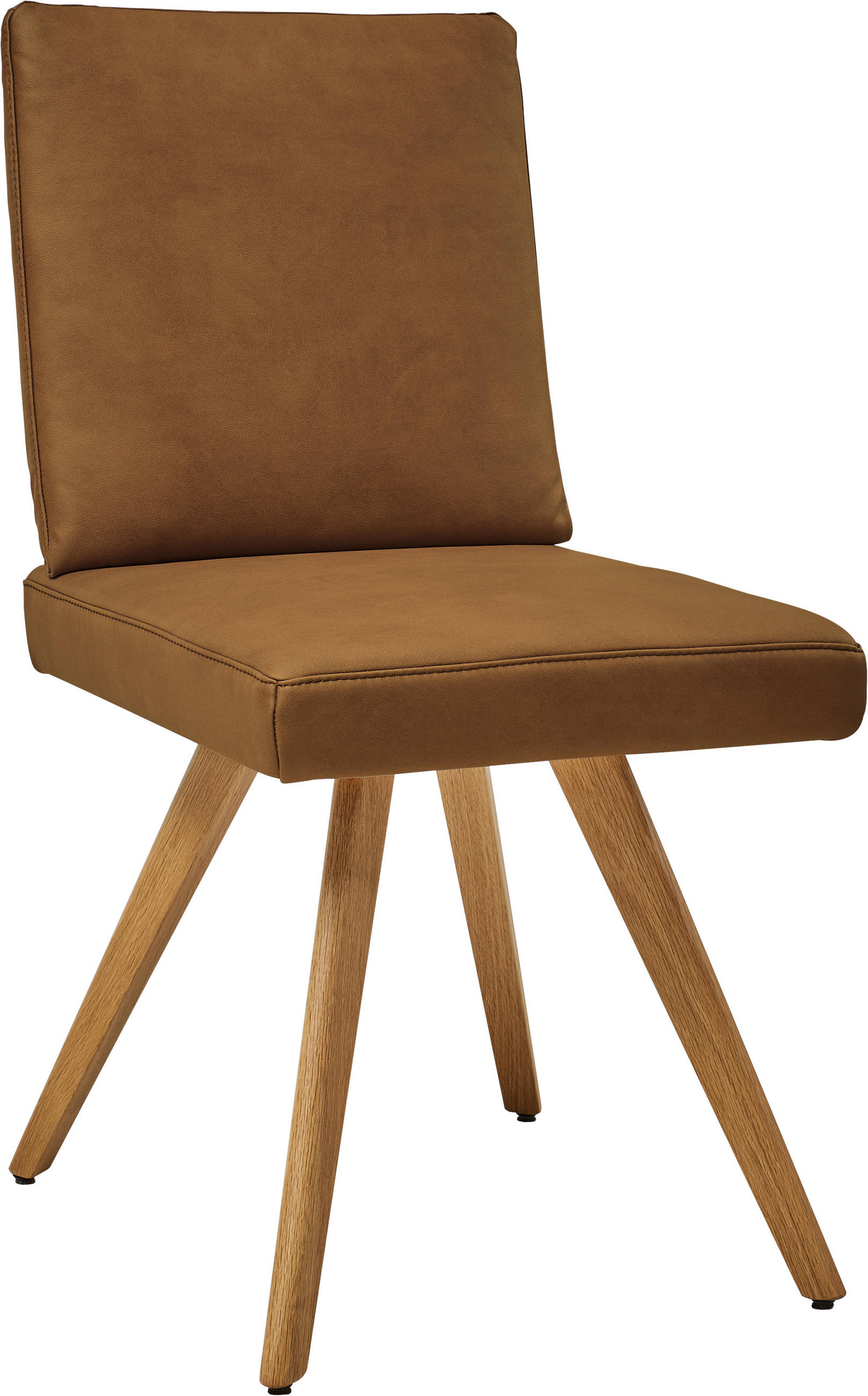 STUHL  in Mikrofaser Textil, Holzwerkstoff  - Schlammfarben/Eichefarben, Design, Holzwerkstoff/Textil (46/94/58cm) - Dieter Knoll