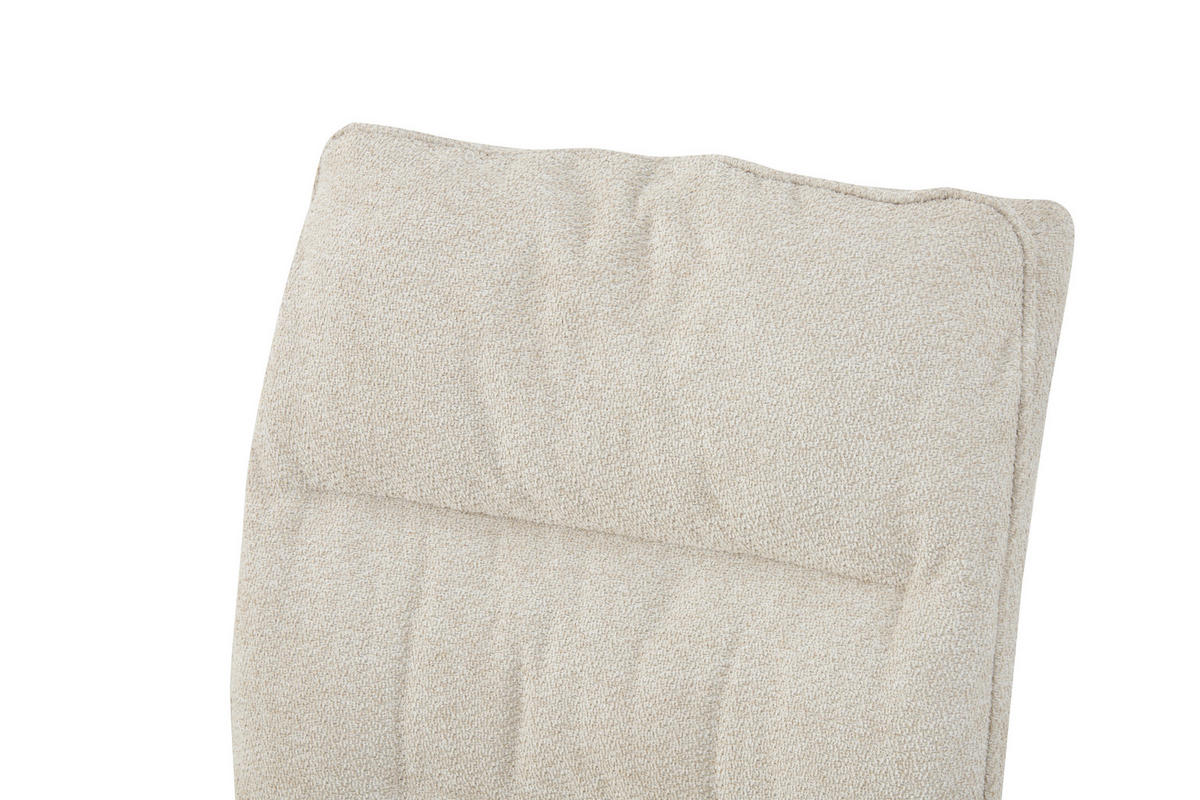 SCHWINGSTUHL-SET 2 Stück  in Webstoff  - Creme/Schwarz, MODERN, Textil/Metall (47/94/61cm) - MID.YOU