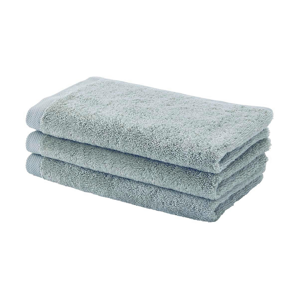 GÄSTETUCH London Hellblau 3-teilig 30/50 cm - Hellblau, Basics, Textil (30/50cm) - Aquanova