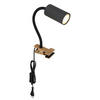 LAMPA SO ŠTIPCOM, GU10, 10/5,5/41,5 cm - čierna/grafitová, Basics, kov/plast (10/5,5/41,5cm) - Globo