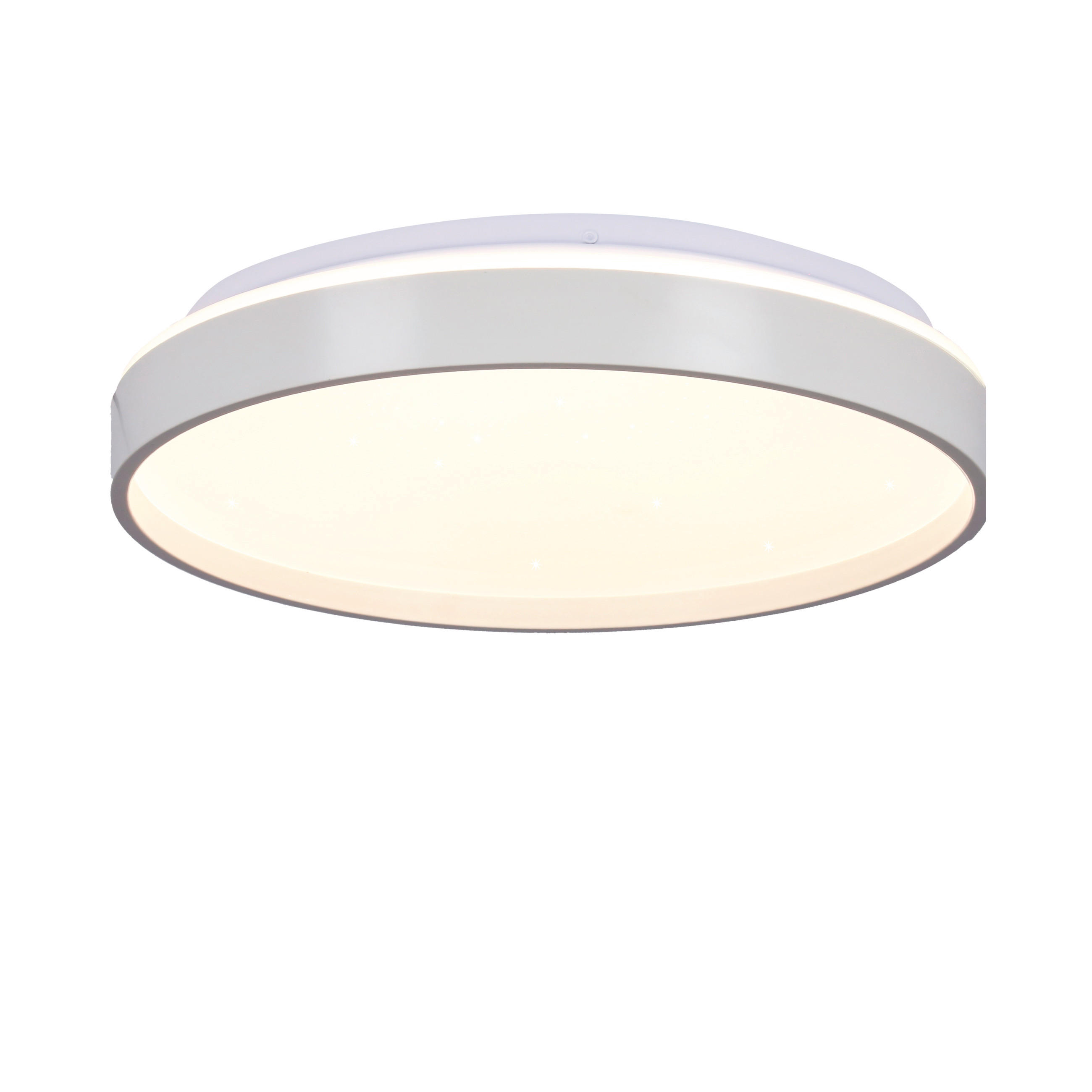 LED-TAKLAMPA Texas 29/29/6 cm  - vit, Klassisk, metall/plast (29/29/6cm)