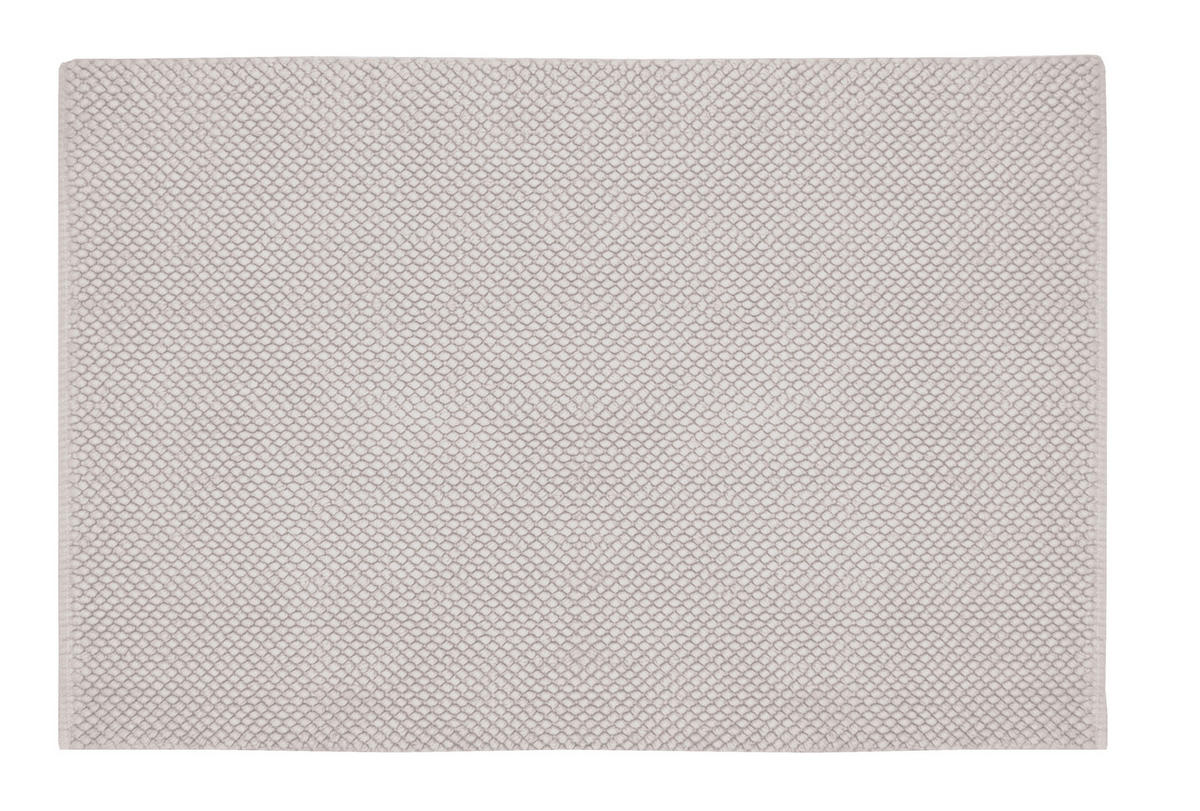 FÜRDŐSZOBASZŐNYEG  50/60 cm  szürke, világosszürke   - világosszürke/szürke, Basics, textil (50/60cm) - Kleine Wolke