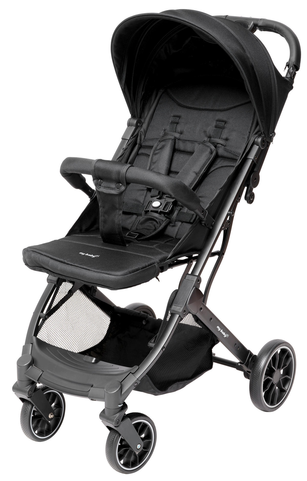 KIŠOBRAN KOLICA  Dubai  - crna, Osnovno, tekstil/metal (70/51/103cm) - My Baby Lou