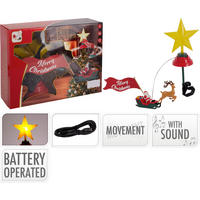 CHRISTBAUMSPITZE  - Multicolor, Basics, Kunststoff (45/33/14cm) - X-Mas