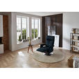 RELAXSESSEL in Leder Dunkelblau  - Edelstahlfarben/Dunkelblau, Design, Leder/Metall (78/112/85cm) - Cantus