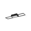 LED-DECKENLEUCHTE     - Schwarz, Design, Metall (60/6/13cm)
